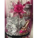 Acrylic Flower with High Heel Shoe Favor and Purse Gift Keepsake Choose Color